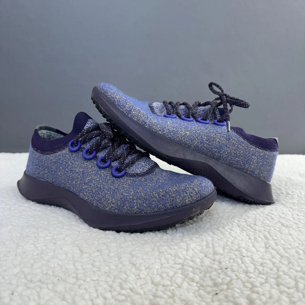 Allbirds Wool Runner Mizzle Shoes Womens Size 10 Blue‎ Purple Sneakers Comfort